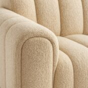 Caden Retro Cream Sofa - Image 5