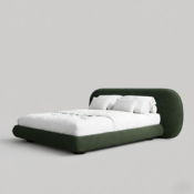 Modern Curved Headboard Bed - Image 2