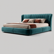 Modern Style Luxury Upholstered Platform Bed - Image 3