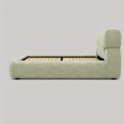 Premium Upholstered Modern Fabric Headboard Bed - Image 3