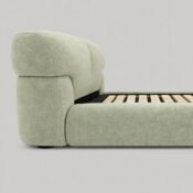 Premium Upholstered Modern Fabric Headboard Bed - Image 4