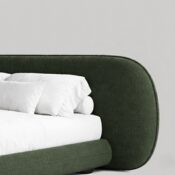 Modern Curved Headboard Bed - Image 4