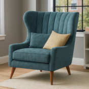 High Back Wingback Accent Chair