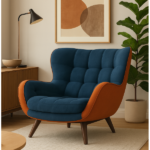 Modern Wingback Lounge Accent Chair