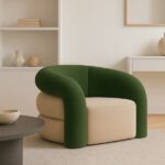 Contemporary Barrel Accent Chair