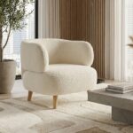 Sculpted Barrel Accent Chair