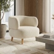 Sculpted Barrel Accent Chair