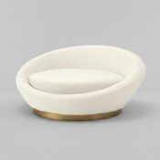 Round Upholstered Loveseat - Image 2
