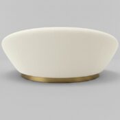 Round Upholstered Loveseat - Image 3