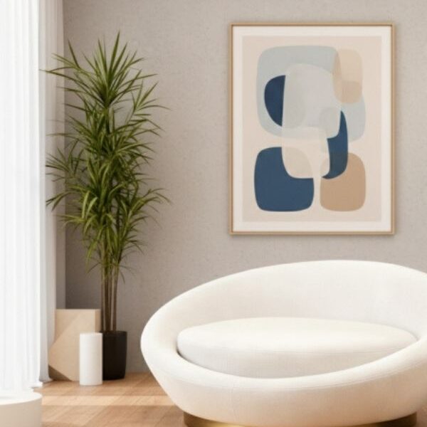 Round Upholstered Loveseat