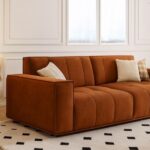 Fior 3 Seater Sofa with Vertical Tufting